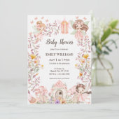 Magische Sprookjestuin Baby Shower Uitnodiging (Staand voorkant)