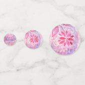 Magische Sprookjestuin Roze Bloem Verjaardagsfeest Confetti (Achterkanten)