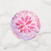 Magische Sprookjestuin Roze Bloem Verjaardagsfeest Confetti (Kleine voorkant)