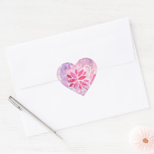 Magische Sprookjestuin Verjaardag Hart Sticker (Envelop)