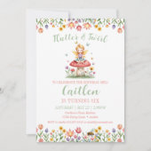 Magische Sprookjestuin Verjaardag Paddenstoelenblo Kaart (Voorkant)