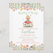 Magische Sprookjestuin Verjaardag Paddenstoelenblo Kaart (Voorkant / Achterkant)