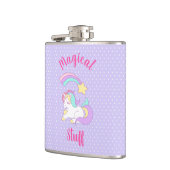 Magische spullen. Shooiende Unicorn & Shootster Heupfles (Links)