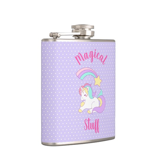 Magische spullen. Shooiende Unicorn & Shootster Heupfles (Rechts)