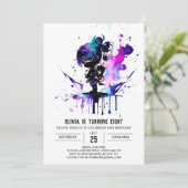 Magische Spy Ninja Digitaal Meisje Verjaardag Kaart (Staand voorkant)