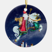 Magische St. Nicholas - Santa - SRF Keramisch Ornament (Voorkant)