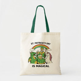 Magische St. Patrick's Dag Draak Eenhoorn Bier Toa Tote Bag