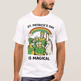 Magische St. Patrick's Day Draak Eenhoring Bier To T-shirt