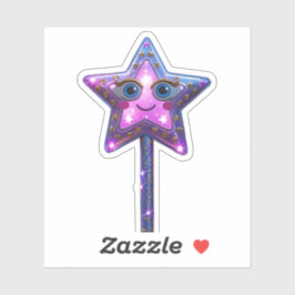 Magische Star Wand Sticker met Schattigee knipogen