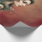 Magische steampunk bloemenwereld cadeaupapier (Hoek)