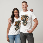 Magische steampunk bloemenwereld t-shirt (Unisex)