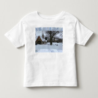 Magische Stedelijke Sneeuwscène – Winter in de Sta Kinder Shirts