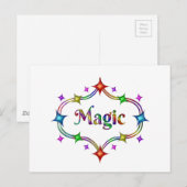 Magische sterren briefkaart (Voorkant / Achterkant)