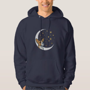magische sterren kijkende hond hoodie