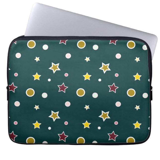 Magische sterren laptop sleeve (Voorkant)