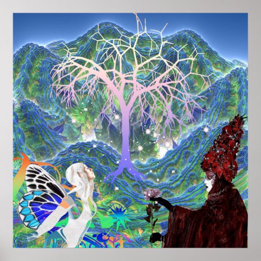 Magische Sterrenboom Poster (Voorkant)