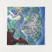 Magische Sterrenboom Wandkleed (Voorkant (horizontaal))