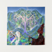 Magische Sterrenboom Wandkleed (Voorkant)