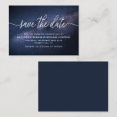 Magische sterrenie bespaart de datum informatiekaartje (Voorkant / Achterkant)