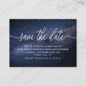 Magische sterrenie bespaart de datum informatiekaartje (Voorkant)