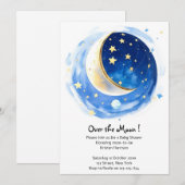 Magische Sterrennacht Boy Baby shower Kaart (Voorkant / Achterkant)