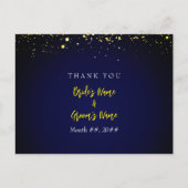 Magische Sterrennacht bruiloft Hartelijk dank Briefkaart (Voorkant)