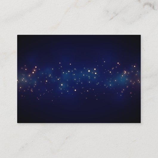 Magische Sterrennacht bruiloft Hartelijk dank Informatiekaartje (Achterkant)