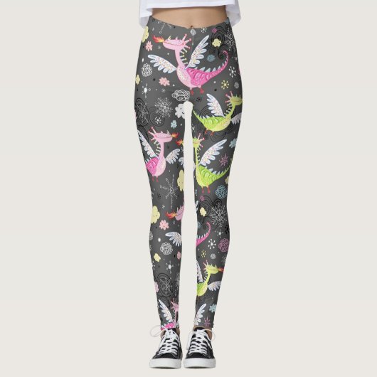 Magische stoottekeningen leggings (Voorkant)