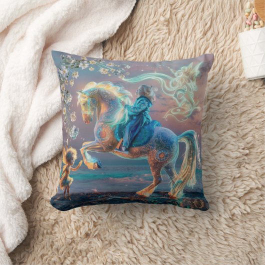 Magische strandavonturen kussen (Deken)