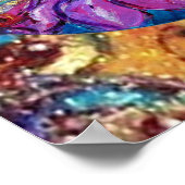 MAGISCHE STROOMSTORINGEN IN BLUE GEEN GOLD SPARKLE POSTER (Hoek)