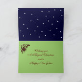 Magische surrealistische Kerstmis/Nieuwjaarskaart Feestdagen Kaart (Binnen)