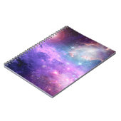 Magische surrealistische kleurrijke ruimteachtergr notitieboek (Linkerzijde)