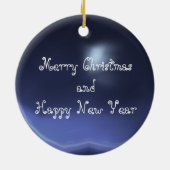 MAGISCHE SWIRLS FOTO-TEMPLATE, Blue Topaz Keramisch Ornament (Achterkant)