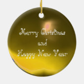 MAGISCHE SWIRLS FOTO TEMPLATE, Geel Topaz Keramisch Ornament (Achterkant)