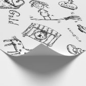 Magische symbolen cadeaupapier (Hoek)