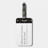 Magische symbolen Patroon Bagagelabel (Achterkant verticaal)