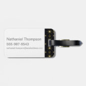 Magische symbolen Patroon Bagagelabel (Achterkant horizontaal)