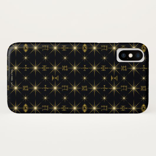 Magische symbolen Patroon Case-Mate iPhone Case (Achterkant (horizontaal))