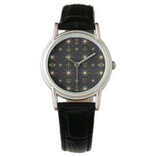 Magische symbolen Patroon Horloge