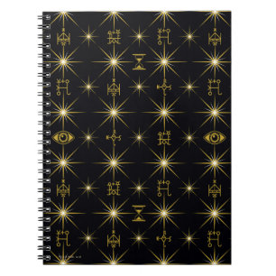Magische symbolen Patroon Notitieboek