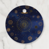 Magische symbolen van de bescherming Mandala Pagan Bedankjes Labels (Voorkant)