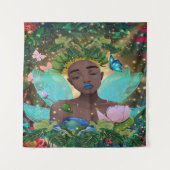 Magische Tale van een Afrikaans-Amerikaanse zwarte Wandkleed (Voorkant)