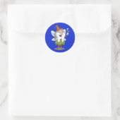 Magische Tandfee Kunst Ronde Sticker (Tas)