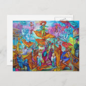 Magische tapijten briefkaart (Voorkant / Achterkant)