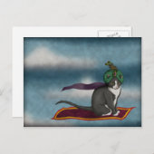 Magische tapijtkat, briefkaart (Voorkant / Achterkant)