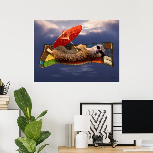 Magische tapijtridde afdrukken poster (Thuiskantoor)