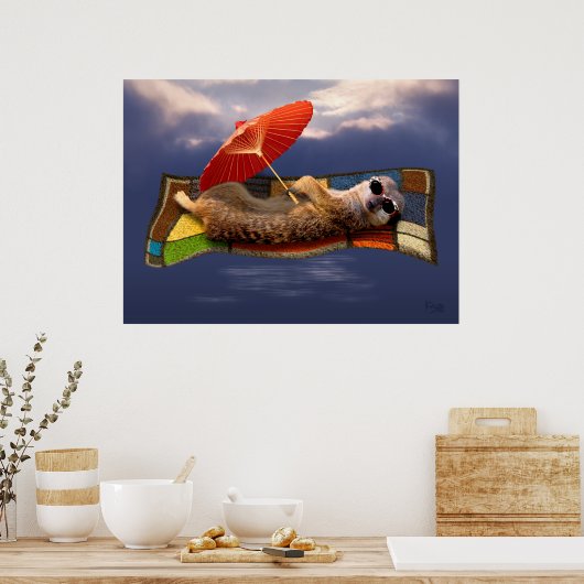 Magische tapijtridde afdrukken poster (Keuken)