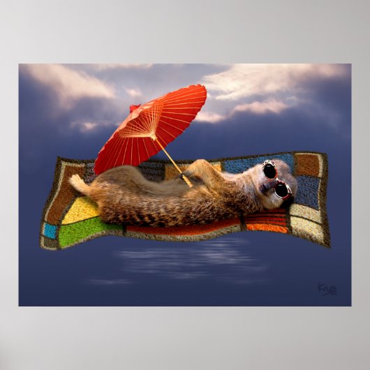 Magische tapijtridde afdrukken poster (Voorkant)