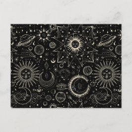 Magische tarot astrologie boho hemels briefkaart