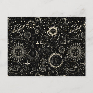 Magische tarot astrologie boho hemels briefkaart